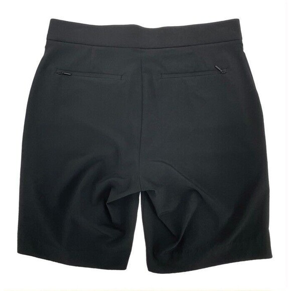 Athleta Tribeca 7" Bermuda Shorts Zip Pockets Black Stretchy Casual Commuting 4 - Picture 2 of 10